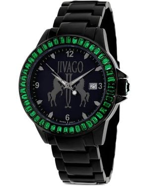 Jivago Folie 42Mm Watch - Black