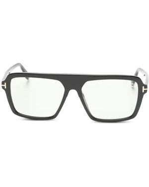 Tom Ford Lunettes De Soleil Vincent À Monture Rectangulaire - Noir