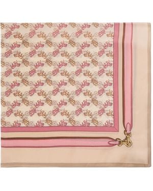 COACH Foulard À Chevaux Imprimés - Pink