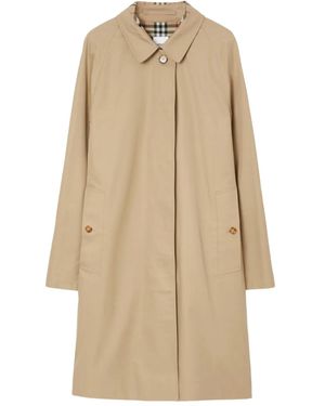 Burberry Raglan-Sleeve Trench Coat - Natural