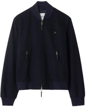 Burberry Cashmere Bomber Jacket - Blue