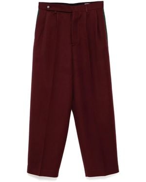 Bode Riding Twill Braided Trousers - Purple