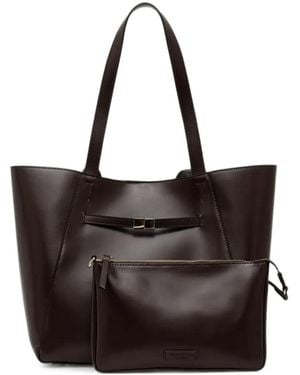 Marc O' Polo Tessa Logo-Patch Pouch-Detail Tote Bag - Black