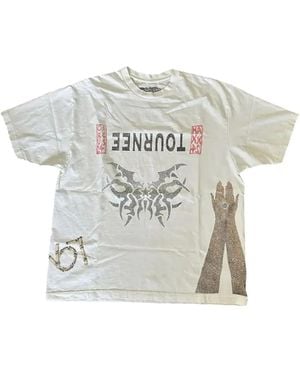 Travis Scott Stadium I Saw Utopia "Beige" T-Shirt - Weiß