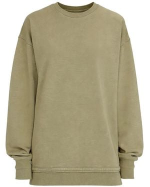 DIESEL Sweatshirt Dress With Chiffon And Lace Skirt - Green