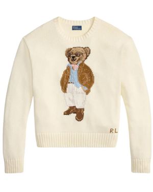 Polo Ralph Lauren Pullover Mit Polo Bear - Weiß