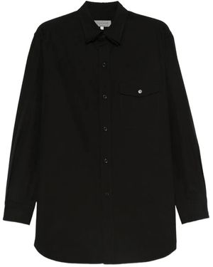 Yohji Yamamoto Camicia Con Abbottonatura - Nero