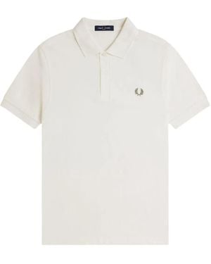Fred Perry Logo-Embroidered Polo Shirt - White