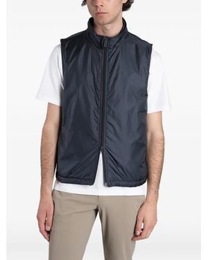 Aspesi Vernes High-Neck Gilet - Blue