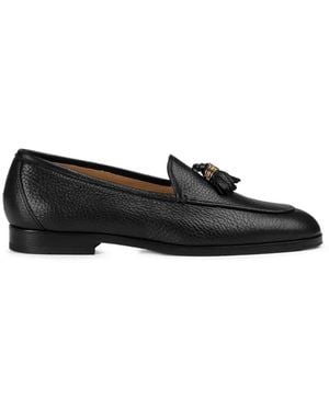 Doucal's Tassel-Detail Leather Loafers - Nero