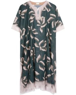Dries Van Noten プリント カフタン - グレー
