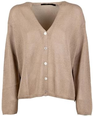 Seventy V-Neck Buttoned Cardigan - Natural