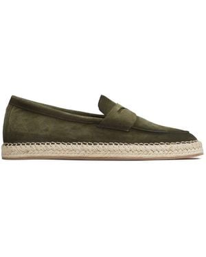 Santoni Suede Espadrilles - Green