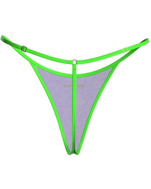 Scandale Panorama Mesh Thong - Blue
