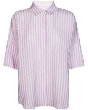 Robert Friedman Bianca Striped Shirt - Purple