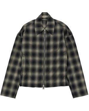 Meta Campania Collective Tino Check Blouson Jacket - Black