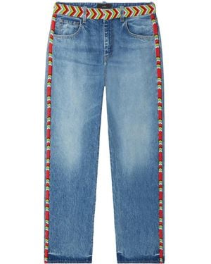 Alanui Jeans Memories Of The Savannah - Blu