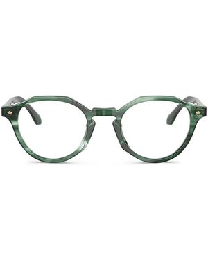 Giorgio Armani Round-Frame Glasses - Brown
