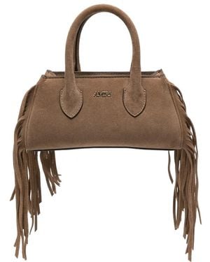 Amiri Micro Fringed Suede Tote Bag - Brown
