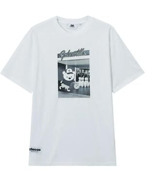 Chocoolate Graphic-Print T-Shirt - Grey
