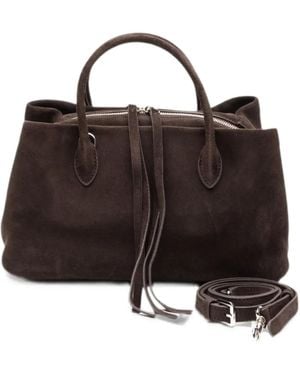 ELEH Heart-Charm Tote Bag - Brown