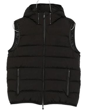 Moncler Padded Hooded Gilet - Black