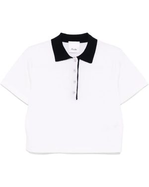 Allude カシミア ポロセーター - ホワイト