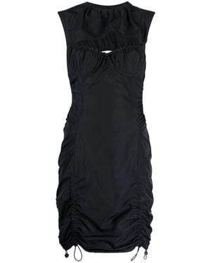Monse Cut-Out Drawstring-Detail Mini Dress - Black