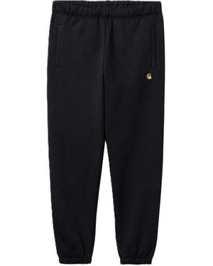 Carhartt Logo-Detail Cuffed Track Pants - Blue