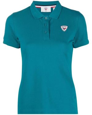 Rossignol Logo-Applique Polo Shirt - Blue