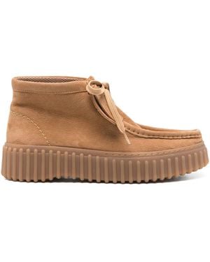 Clarks Torhill Moss Boots - Brown