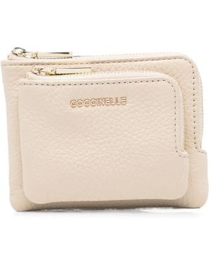 Coccinelle Portefeuille Metallic Soft - Neutre