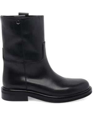 Poeve Liva Stud-Detail Leather Boots - Black