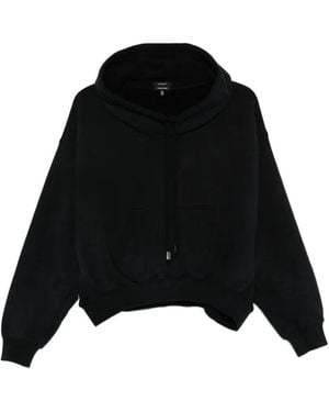 R13 Drawstring Hooded Hoodie - Black