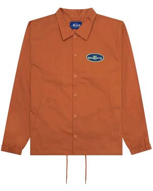 AWAKE NY Oval-Logo Twill Jacket - Orange