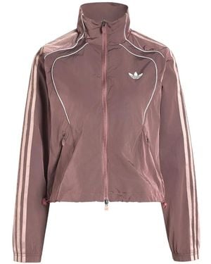 adidas Teamgeist Logo-Print Jacket - Brown