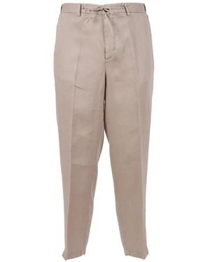 Briglia 1949 Drawstring Trousers - Natural