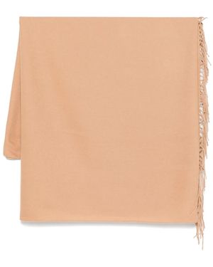 Manuel Ritz Fringed Scarf - Natural