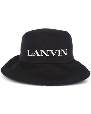 Lanvin Logo Bucket Hat - Black