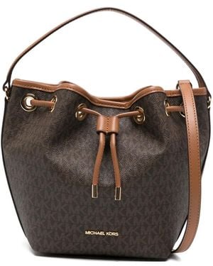 MICHAEL Michael Kors Logo-Lettering Satchel Bag - Black