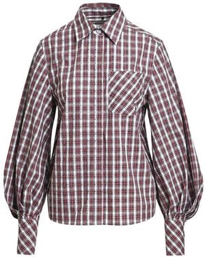 Essentiel Antwerp Kalmia Rhinestone-Embellished Checked Shirt - Red