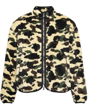 A Bathing Ape Jacke Mit Camouflage-Print - Schwarz