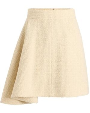 Patou Asymmetric Tweed Skirt - Natural