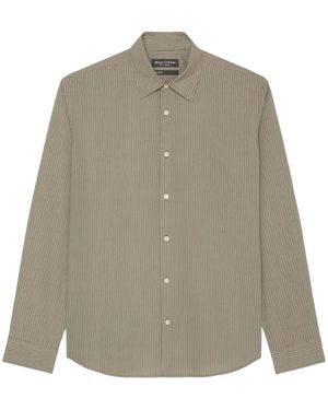 Marc O' Polo Printed Button-Up Shirt - Natural