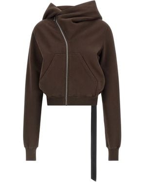 Rick Owens Mountain ハイネック パーカー - ブラウン