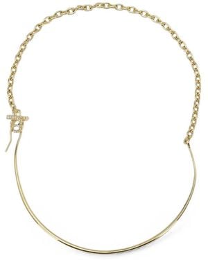 Ferragamo Gancini Necklace - White