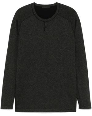 Transit Jersey con efecto de melange - Negro