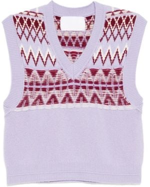 CUDDLEUP Weste aus Kaschmir - Pink