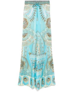 CAMILLA Temple Of Light Trousers - Blue