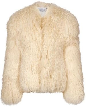 GIUSEPPE DI MORABITO Faux-Fur Jacket - Natural